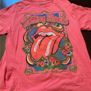 Rolling Stones Graphic T-Shirt - Pink